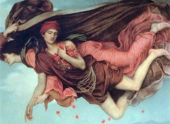 Hypnos carried by his mother Nyx